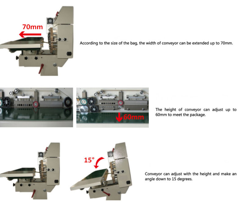 High Speed Vertical Bag Sealing Machine/Bag Sealer with Ribbon Code