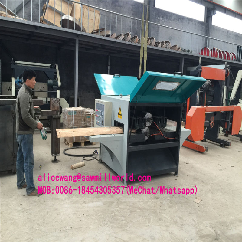 Multiple Blade Log Sawmill Machine for Square Wood