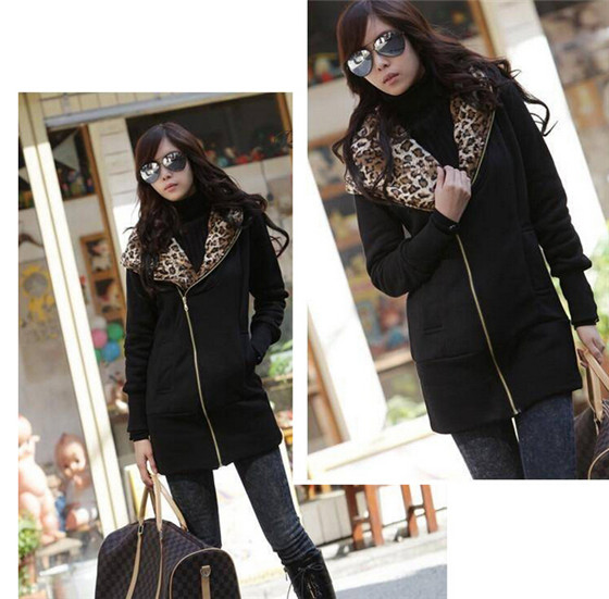 Latest Cheap Women Coat Black 100% Polyester Jacket