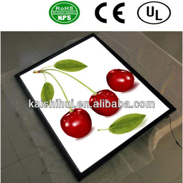 Aluminum Flat Frame LED Slim Line Light Box for Advertising