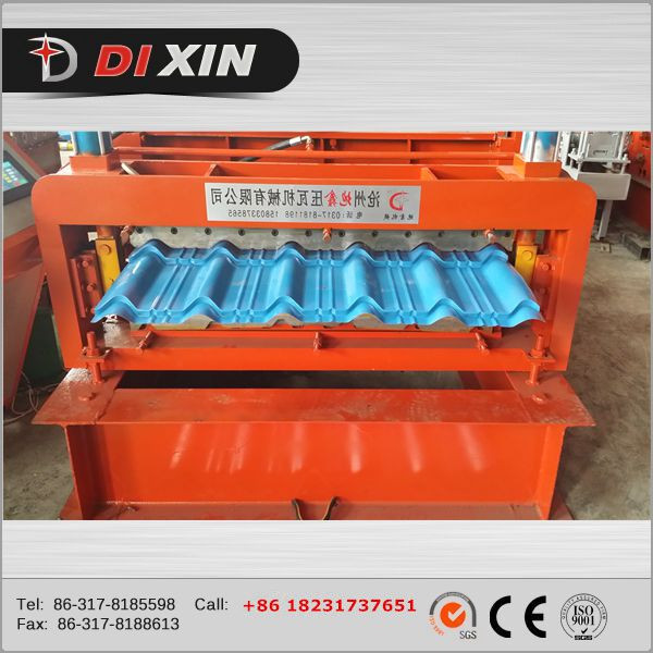 Color Steel Glazed Roof Tile Roll Forming Machine