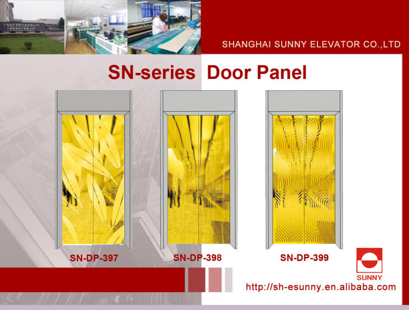 Elevator Door Panel with Maple Leaf Pattern (SN-DP-313)