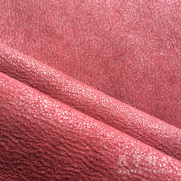 Polyester Coated Leatheroid Upholstery Fabric for Sofa