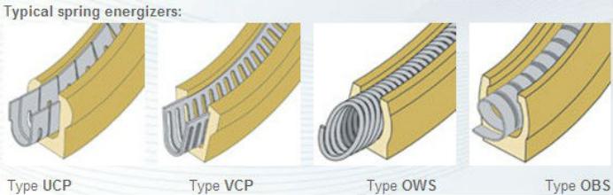 Spring Energized Piston Seal, Spgw Compact Piston Seal