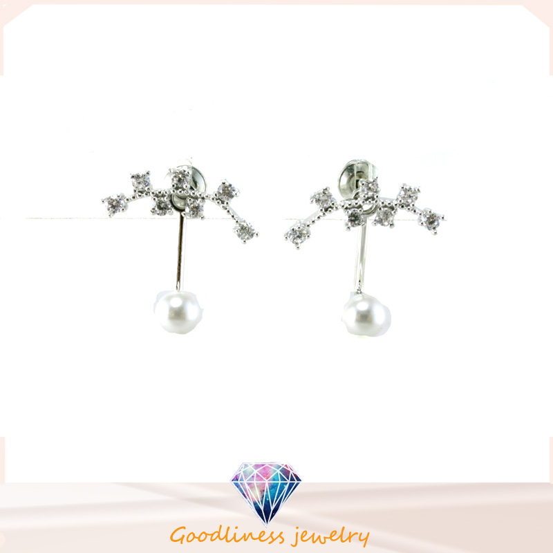 Good Quality & Fashion Jewelry 3A CZ 925 Silver Earring (E6540)