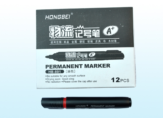 Black Permanent Marker Ink for Shoes (XL-4010)