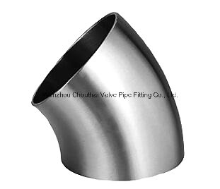 Sanitary Stainless Steel Pipe Fittings 45 Degree Elbow