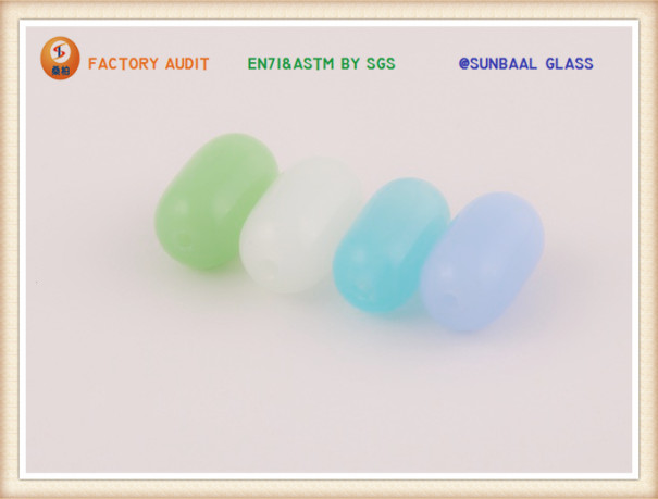 Frosted Color Glass Bead for Bracelet