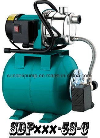 (SDP800-5S-C) Garden Self-Priming Jet Booster Pump with Steel Tank