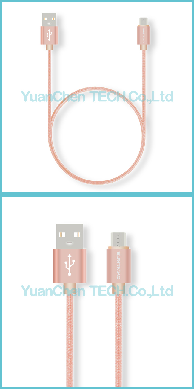 1m/2m/3m/5m Fast Charging Data Micro USB Cable for iPhone/Samsung