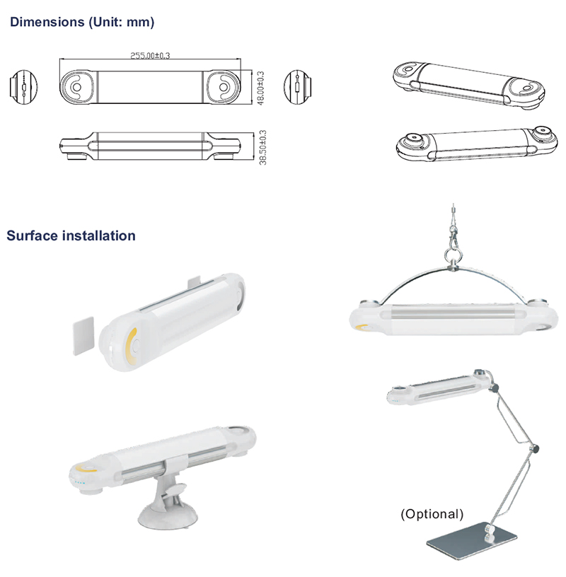 Camping LED Emergency Light Bar, LED Rechargeable Emergency Light with Ce RoHS