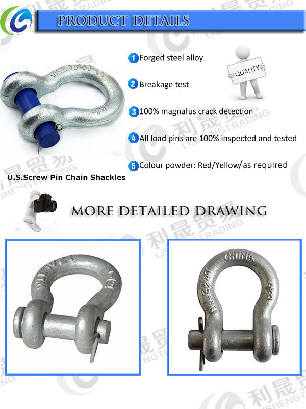 G213round Pin Anchor Shackle (1/4-2)