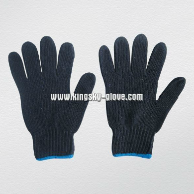 Black Color Knitted Work Glove (2311)