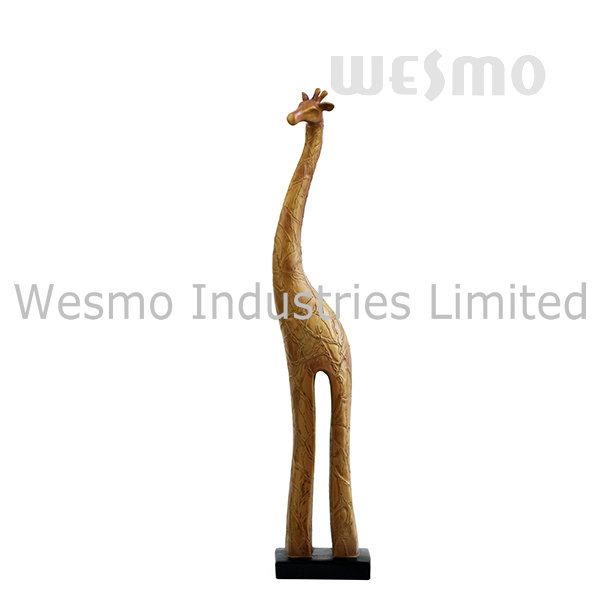 Polyresin Giraffe Tabletop Sculpture (WTS0006A)