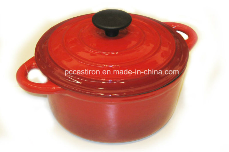Enamel Cast Iron Casserole Cookware with Cover Dia 24cm 28cm