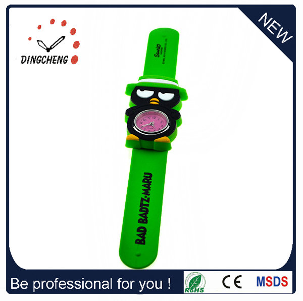 Kids Children Junior Silicone Kids Slap Watch Funny Snap Kids Wrist Rubber Watch