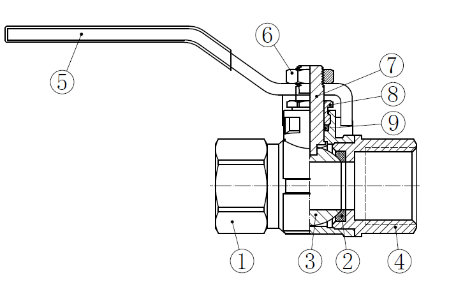 600 Wog Forged Plunbing Shut off Brass Water Ball Valve (YD-1017)