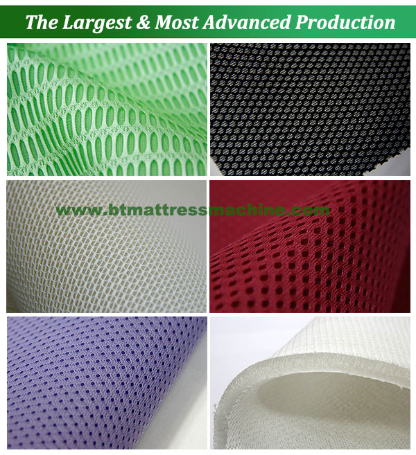 Mattress 3D Abrasive Resistance Polyester Fabrics Mesh Material