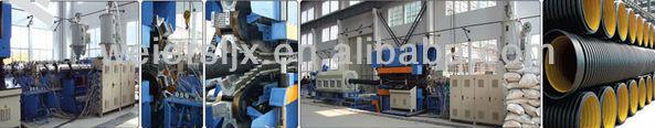 HDPE/PP Double Wall Plastic Corrugated Pipe Production Line