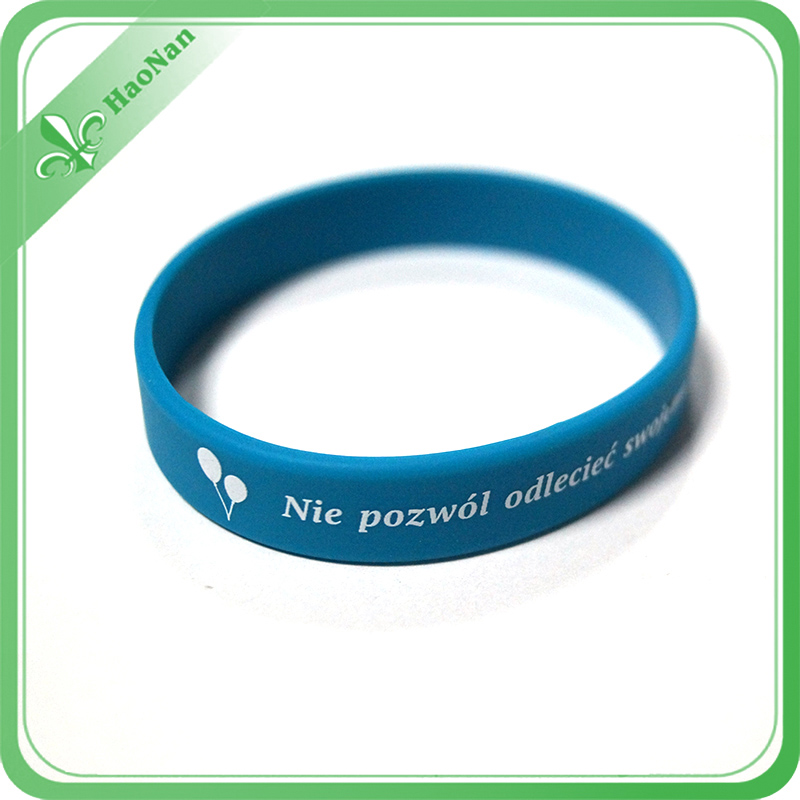 100% Eco-Friendly Bright Good Quality Silicone Wristband