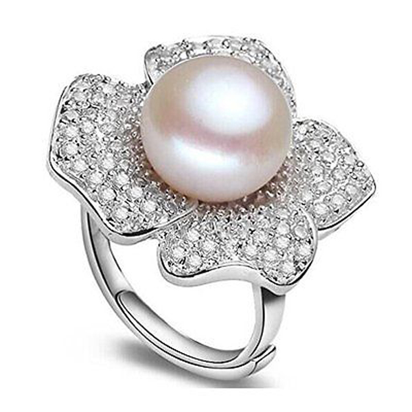 Wholesale 925 Silver Ring with Pearl Silver Jewelry