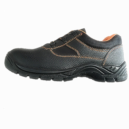 Work Working Shoe with Upper Split Embossed Leather Sole PU