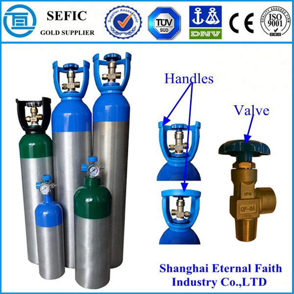 2014 New High Pressure Seamless Aluminum Gas Cylinder (LWH180-10-15)