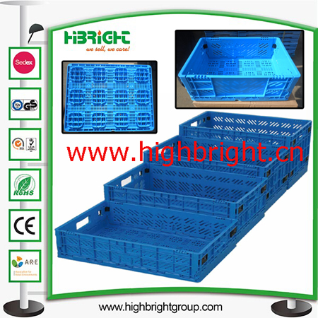 Plastic Foldable Agriculture Storage Crate Box for Farmers