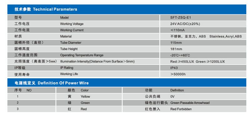 High Quality Escalator Running Operation Indicator (SFT-ZSQ-E1)