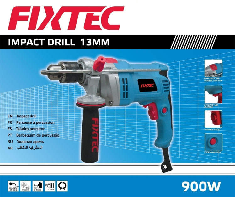 900W 13mm Hammer Electric Impact Drill