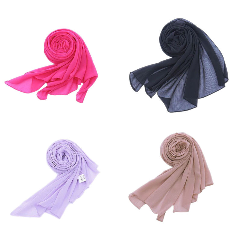 Wrapables Solid Color 100% Polyester Long Scarf