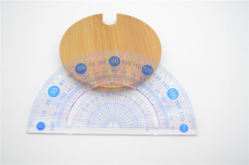 Office Stationery Plastic Protractor Ruler for School