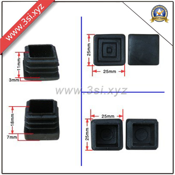 Waterproof Plastic Square Tube End Plugs for Steel Pipe (YZF-H201)