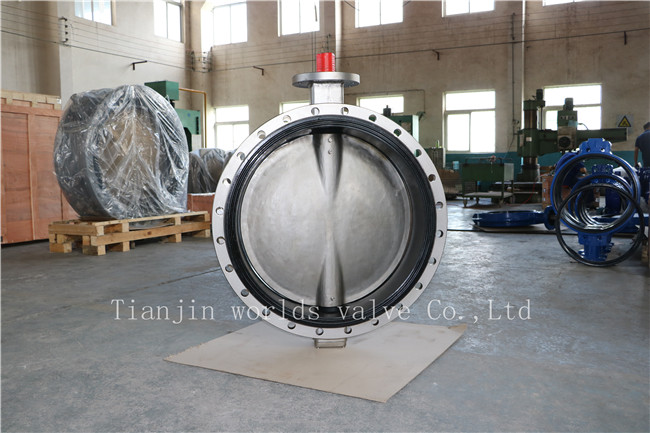 CF8 Double Flanged Butterfly Valve