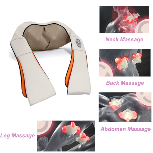 Heating Kneading Shoulder Back Leg Massage Shawl Body Massager