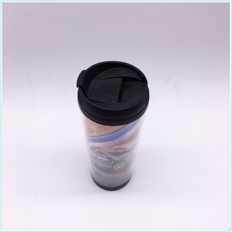Novelty Flip Lid Coffee Cup with Food Grade PP Material Factory Directly Supply