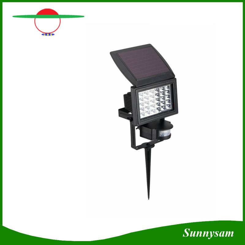 30 LED Solar PIR Sensor Multifunction Flood Light with Spike