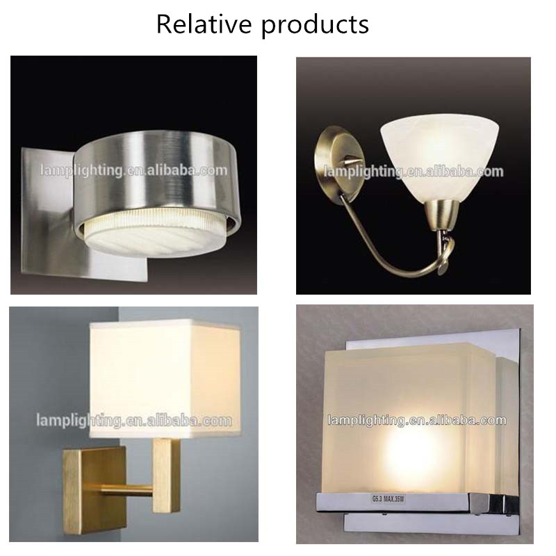 Hotel Decorative Brushed Nickel Brdside Reading Wall Lamp