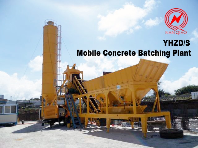 Yhzs 25/35/50 Mobile Concrete Batching Plant