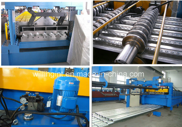 G550 Steel Sheet Deck Floor Cold Roll Forminig Machine