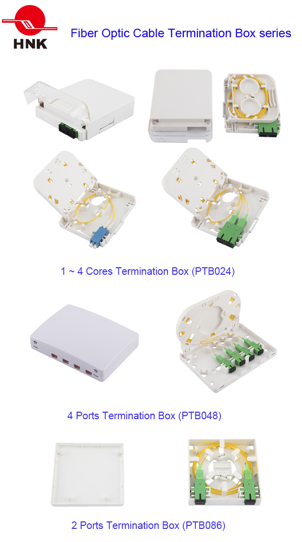 1 ~ 4 Cores 1 Port Fiber Optic Cable Termination Box (PTB024)