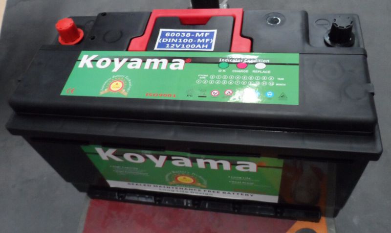 Koyama 12V 100ah Mf Car Truck Battery DIN100