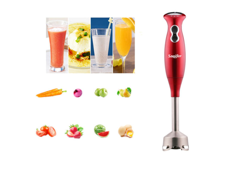 Sf-3061, Mini Electric Hand Blender Multi-Function with Turbo and Stainless Steel Foot