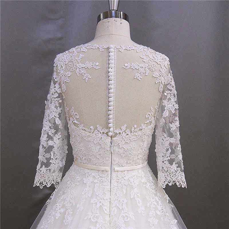 3/4 Sleeve Popular Ladies Brides Dress 2016