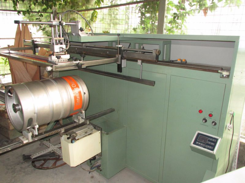 TM-Mk Non-Standard Pneumatic Cylinder Oil Drum Rotary Screen Printer Machine