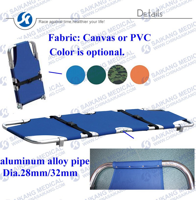 Light-Weighted Aluminum Alloy Medical Stretcher with Reliable Quality