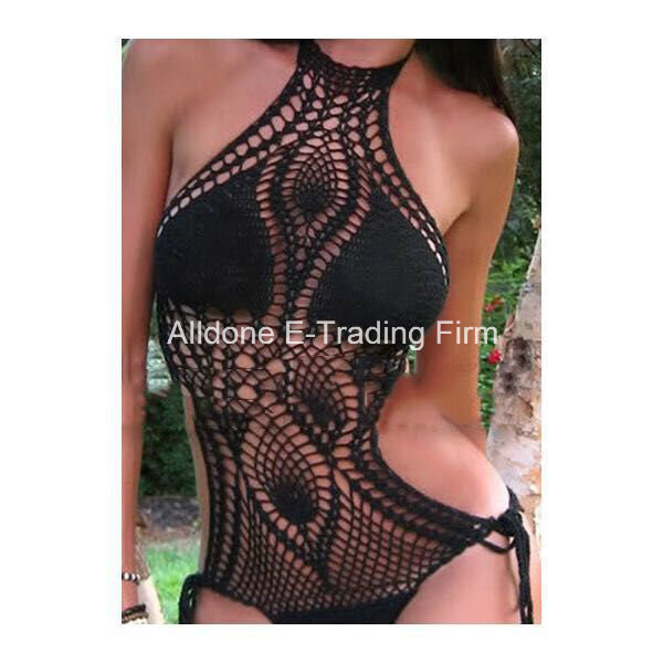 Girls Hand Crochet Swimwear Bikini Beachwear Cover up