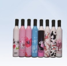 Auto Open Colorful Printing Bottle Umbrella (HSZ-14)