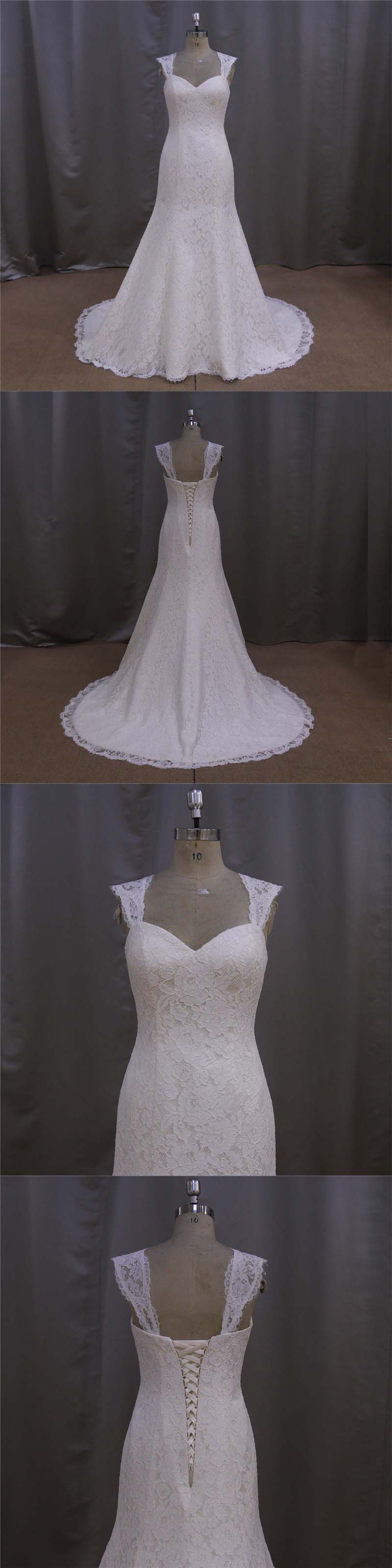 Cap Sleeve Wedding Dresses Made in China