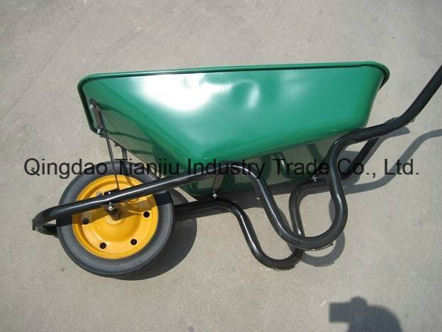 Wb3800 Sri Lanka 60L Market Yellow Color Concrete Wheelbarrow